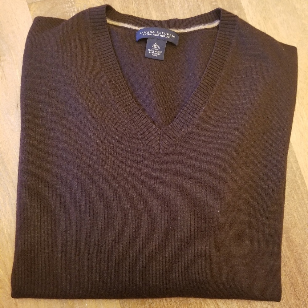 Banana Republic mens wool sweater XL
